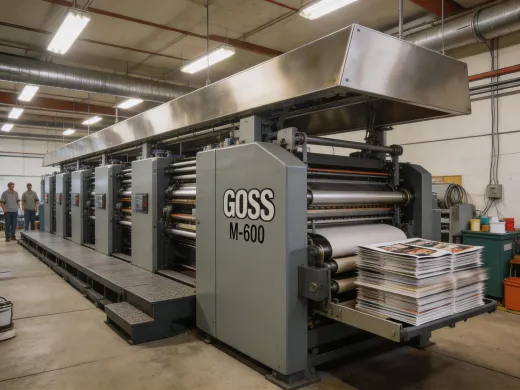 Goss M-600 commercial heatset web press