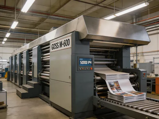 Magazine print run on Goss M-600 heatset web press