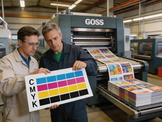 Commercial heatset direct mail operation