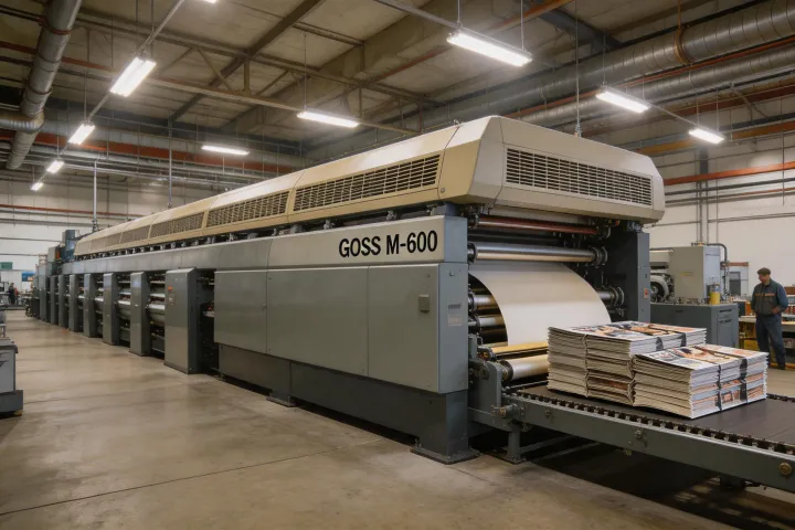 Goss M-600 heatset commercial web press